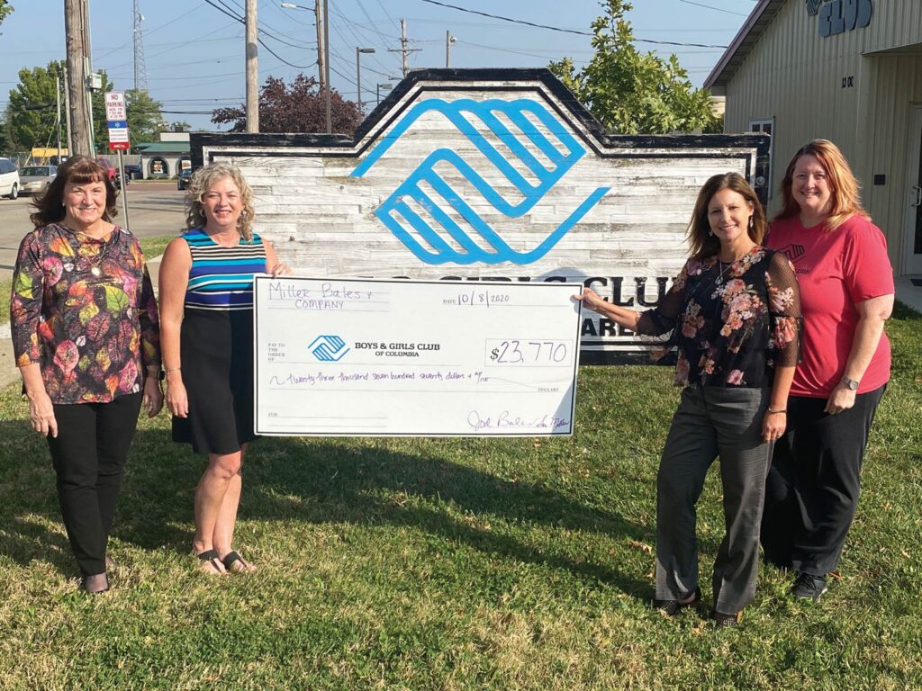 The Boys and Girls Club check presentation.